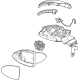 Hyundai 87610-L0000 Mirror Assembly - Outside Rear View Left Hand Hyundai 87610-L0000 Mirror Assembly - Outside Rear View Left Hand