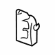 Hyundai 81458-39000 Cover-Rear Door Latch,LH Hyundai 81458-39000 Cover-Rear Door Latch,LH
