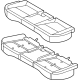 Hyundai 89100-AB010-G8S Rear Seat Cushion Assembly Hyundai 89100-AB010-G8S Rear Seat Cushion Assembly
