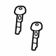 Hyundai 88720-B8000-RYN Guide Assembly-Headrest With Lever