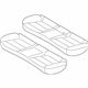 Hyundai 89100-G2015-WSC Rear Seat Cushion Assembly