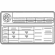 Hyundai 05203-4D000 Tire Pressure Label Hyundai 05203-4D000 Tire Pressure Label