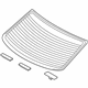 Hyundai 87110-1R010 Rear Window Glass Assembly