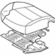 Hyundai 88103-4Z011-R5X Front Driver Seat Cushion Assembly